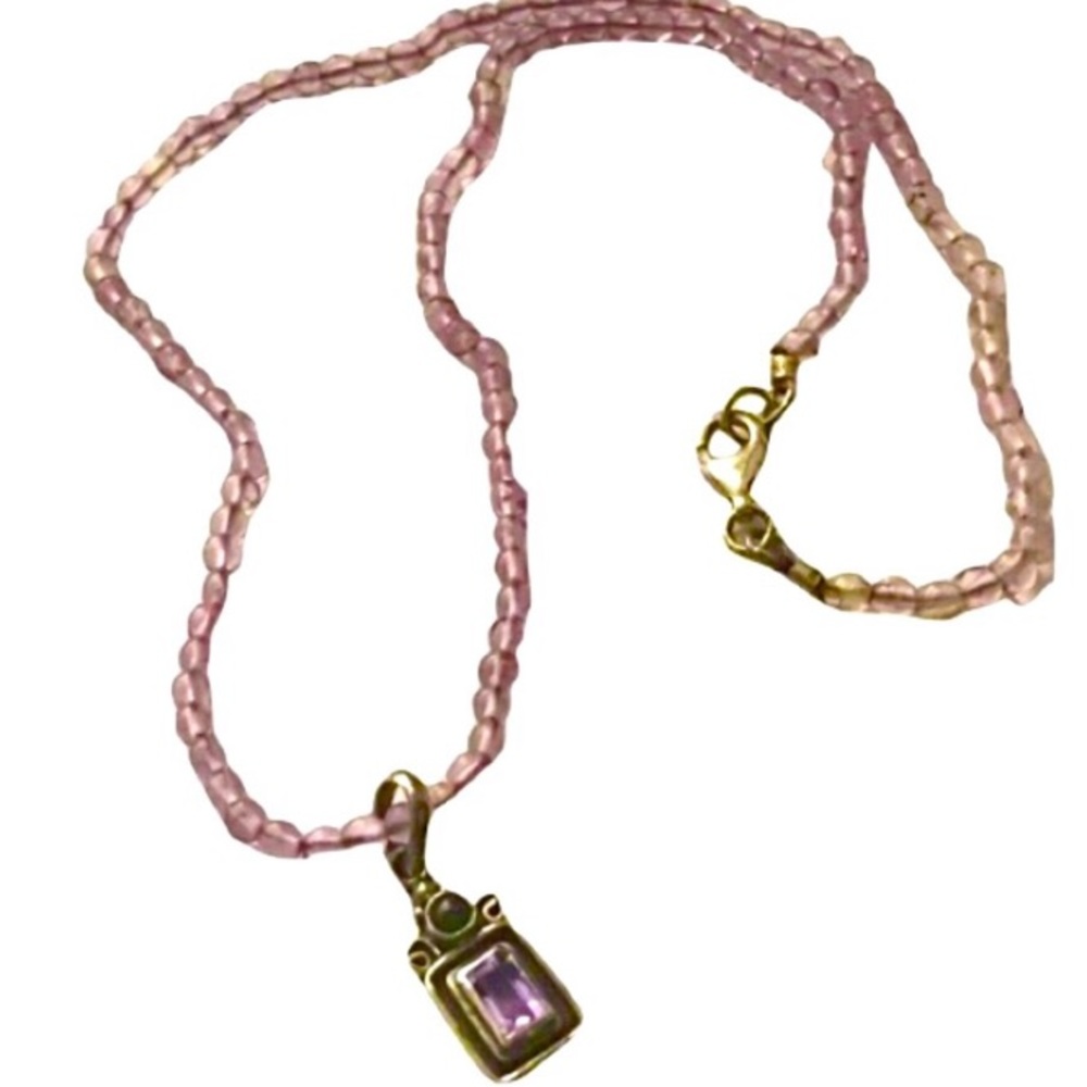 .925 Amethyst necklace